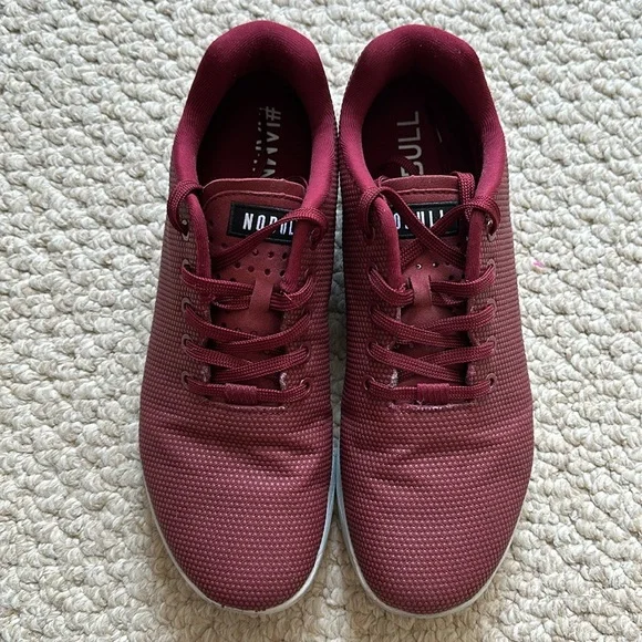 NOBULL Outwork Trainer, Maroon with Grey Bottom, M10.5 - Picture 2 of 8